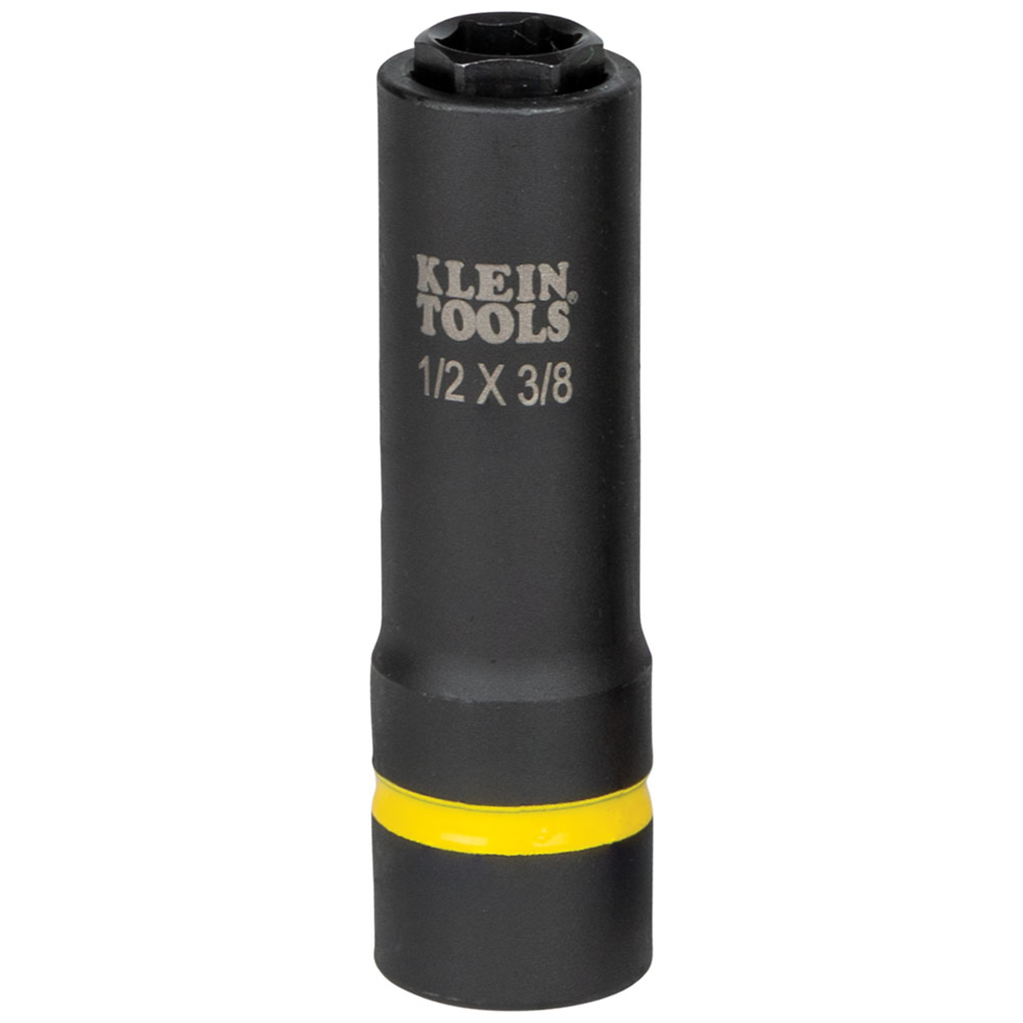 Klein Tools, 2in.-1 Impact Socket, 6-Point, 1/2 and 3/8in., Pieces (qty.) 1 Model# 66061